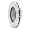 E-Line Drilled & Slotted Silver Brake Rotor, 1982-1989 BMW, Position: Front Left - image 4