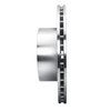 E-Line Drilled & Slotted Silver Brake Rotor, 1982-1988 BMW, Position: Front Left - image 3
