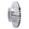 E-Line Drilled & Slotted Silver Brake Rotor, 1982-1988 BMW, Position: Front Right - image 2