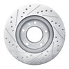 E-Line Drilled & Slotted Silver Brake Rotor, 1982-1988 BMW, Position: Front Right - image 4