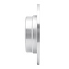E-Line Drilled & Slotted Silver Brake Rotor, 1987-1992 BMW, Position: Rear Left - image 1
