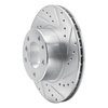 E-Line Drilled & Slotted Silver Brake Rotor, 1989-1995 BMW, Position: Front Right - image 3