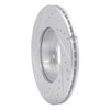 E-Line Drilled & Slotted Silver Brake Rotor, 1991-2006 BMW, Position: Front Right - image 2