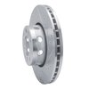 E-Line Drilled & Slotted Silver Brake Rotor, 1991-1993 BMW, Position: Front Right - image 3