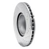 E-Line Drilled & Slotted Silver Brake Rotor, 1993-1997 BMW, Position: Front Left - image 3