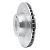 E-Line Drilled & Slotted Silver Brake Rotor, 1993-1997 BMW, Position: Front Left - image 4