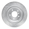 E-Line Drilled & Slotted Silver Brake Rotor, 1995-2002 BMW, Position: Rear Right - image 2