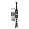 E-Line Drilled & Slotted Silver Brake Rotor, 1995-2001 BMW, Position: Front Left - image 2