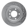 E-Line Drilled & Slotted Silver Brake Rotor, 1996-2005 BMW, Position: Rear Left - image 4