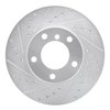 E-Line Drilled & Slotted Silver Brake Rotor, 1996-2003 BMW, Position: Front Left - image 3