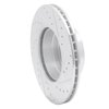 E-Line Drilled & Slotted Silver Brake Rotor, 1996-2003 BMW, Position: Front Left - image 4