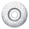 E-Line Drilled & Slotted Silver Brake Rotor, 2000-2003 BMW, Position: Front Left - image 2