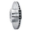 E-Line Drilled & Slotted Silver Brake Rotor, 2000-2003 BMW, Position: Front Left - image 4