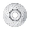 E-Line Drilled & Slotted Silver Brake Rotor, 2000-2003 BMW, Position: Front Right - image 4