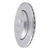 E-Line Drilled & Slotted Silver Brake Rotor, 2001-2006 BMW, Position: Rear Left - image 2