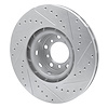 E-Line Drilled & Slotted Silver Brake Rotor, 2000-2003 BMW, Position: Right Front - image 1
