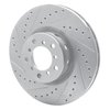 E-Line Drilled & Slotted Silver Brake Rotor, 2000-2003 BMW, Position: Right Front - image 4