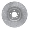 E-Line Drilled & Slotted Silver Brake Rotor, 2002-2008 BMW, Position: Front Right - image 4