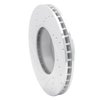 E-Line Drilled & Slotted Silver Brake Rotor, 2004-2010 BMW, Position: Front Right - image 4