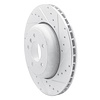 E-Line Drilled & Slotted Silver Brake Rotor, 2004-2010 BMW, Position: Rear Right - image 1