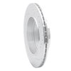 E-Line Drilled & Slotted Silver Brake Rotor, 2004-2010 BMW, Position: Rear Left - image 3