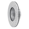 E-Line Drilled & Slotted Silver Brake Rotor, 2006-2013 BMW, Position: Front Right - image 1