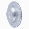 E-Line Drilled & Slotted Silver Brake Rotor, 2006-2012 BMW, Position: Front Left - image 3