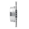 E-Line Drilled & Slotted Silver Brake Rotor, 2006-2010 BMW, Position: Rear Left - image 1