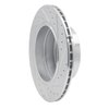 E-Line Drilled & Slotted Silver Brake Rotor, 2006-2010 BMW, Position: Rear Left - image 4