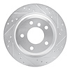 E-Line Drilled & Slotted Silver Brake Rotor, 2006-2015 BMW, Position: Rear Right - image 1