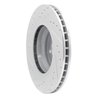 E-Line Drilled & Slotted Silver Brake Rotor, 2007-2015 BMW, Position: Front Right - image 2