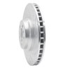 E-Line Drilled & Slotted Silver Brake Rotor, 2007-2008 BMW, Position: Front Right - image 2