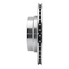E-Line Drilled & Slotted Silver Brake Rotor, 2008-2013 BMW, Position: Rear Left - image 1