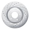 E-Line Drilled & Slotted Silver Brake Rotor, 2009-2016 BMW, Position: Front Left - image 2