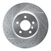 E-Line Drilled & Slotted Silver Brake Rotor, 2011-2019 BMW, Position: Front Left - image 2