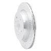 E-Line Drilled & Slotted Silver Brake Rotor, 2009-2016 BMW, Position: Rear Left - image 3