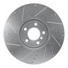 E-Line Drilled & Slotted Silver Brake Rotor, 2010-2018 BMW, Position: Left Front - image 2