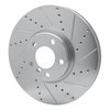 E-Line Drilled & Slotted Silver Brake Rotor, 2010-2018 BMW, Position: Left Front - image 3