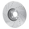 E-Line Drilled & Slotted Silver Brake Rotor, 2010-2018 BMW, Position: Left Front - image 4
