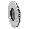 E-Line Drilled & Slotted Silver Brake Rotor, 2010-2018 BMW, Position: Right Front - image 1