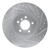E-Line Drilled & Slotted Silver Brake Rotor, 2011-2016 BMW, Position: Front Left - image 4