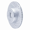 E-Line Drilled & Slotted Silver Brake Rotor, 2011-2016 BMW, Position: Front Right - image 1