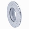 E-Line Drilled & Slotted Silver Brake Rotor, 2011-2016 BMW, Position: Front Right - image 2