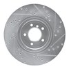 E-Line Drilled & Slotted Silver Brake Rotor, 2011-2016 BMW, Position: Front Left - image 3