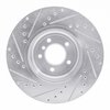 E-Line Drilled & Slotted Silver Brake Rotor, 2011-2016 BMW, Position: Front Right - image 3