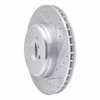 E-Line Drilled & Slotted Silver Brake Rotor, 2011-2016 BMW, Position: Front Right - image 4
