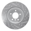 E-Line Drilled & Slotted Silver Brake Rotor, 2011-2016 BMW, Position: Rear Left - image 3