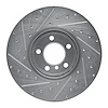 E-Line Drilled & Slotted Silver Brake Rotor, 2012-2021 BMW, Position: Front Right - image 1