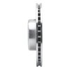 E-Line Drilled & Slotted Silver Brake Rotor, 2012-2021 BMW, Position: Front Right - image 2