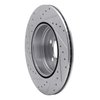 E-Line Drilled & Slotted Silver Brake Rotor, 2012-2020 BMW, Position: Rear Right - image 2